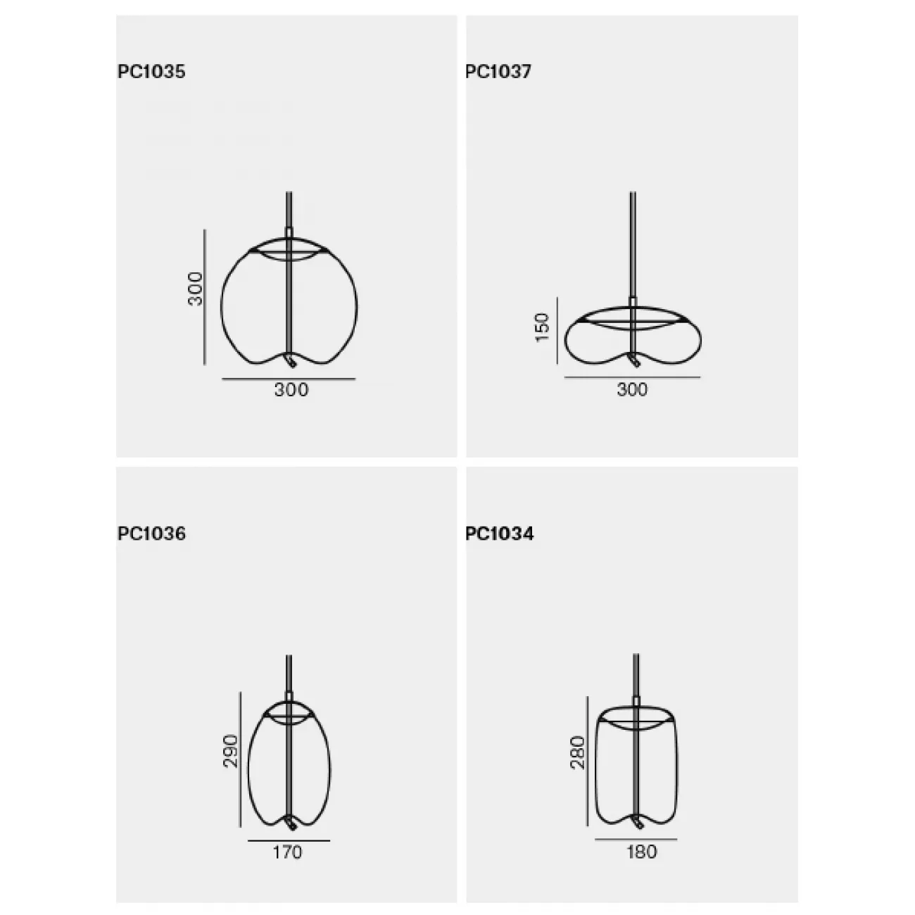 Подвесной светильник KNOT Small Gray glass Copper
