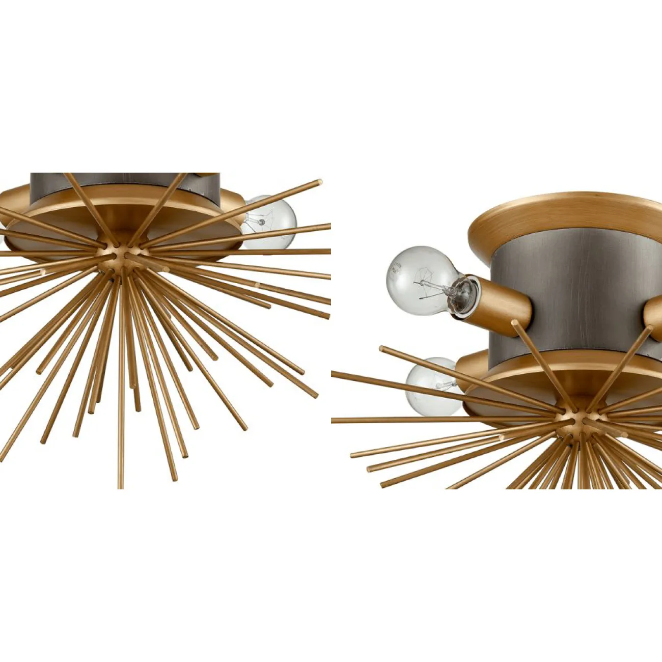Потолочный светильник Hedgehog Brass Chandelier