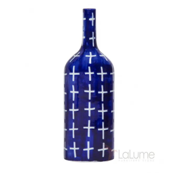 Ваза blue & white ornament Blue Bottle от LaLume