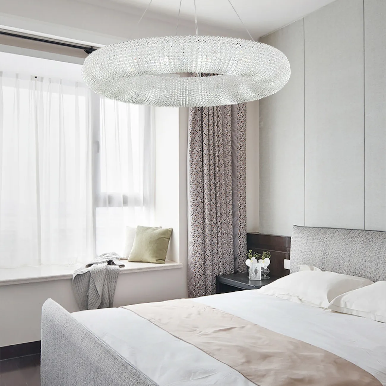 Подвесной светильник Crystal Halo D100 Silver от ImperiumLoft