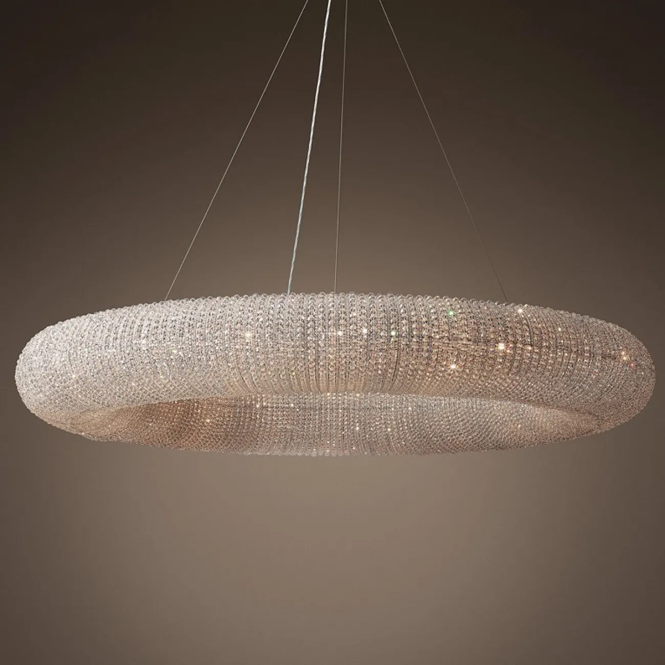 Подвесной светильник Crystal Halo D50 Gold от ImperiumLoft
