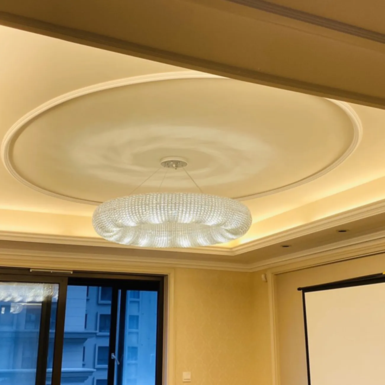 Подвесной светильник Crystal Halo D50 Gold от ImperiumLoft