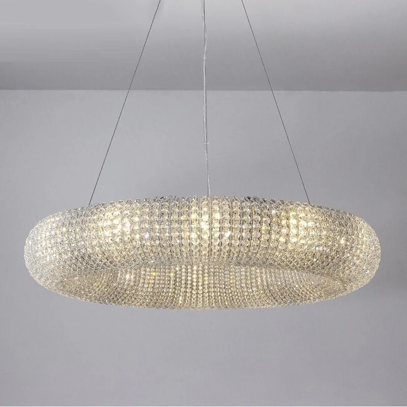 Подвесной светильник Crystal Halo D100 Silver от ImperiumLoft