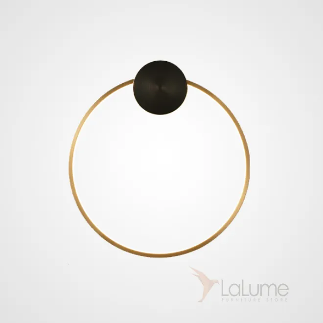 Серия настенных светодиодных светильников с кольцевым корпусом из натуральной и черненой латуни WOLKE WALL D40 Brass Серия настенных светодиодных светильников с кольцевым корпусом из натуральной и черненой латуни WOLKE WALL D40 Brass