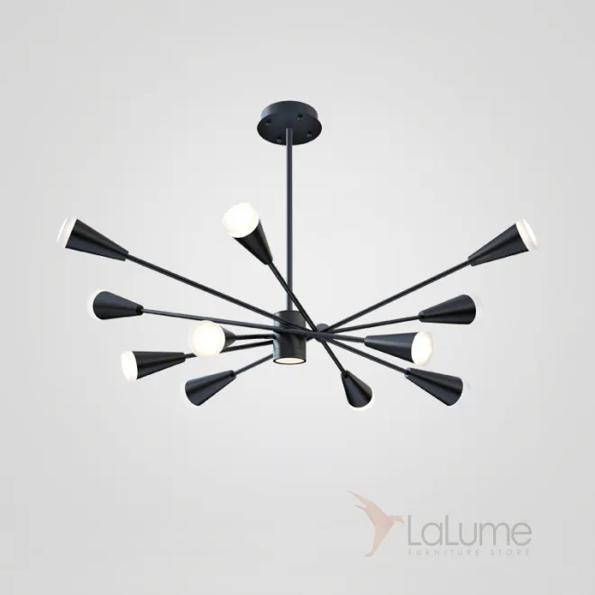 Подвесная люстра MILTON 12 Черный от ImperiumLoft