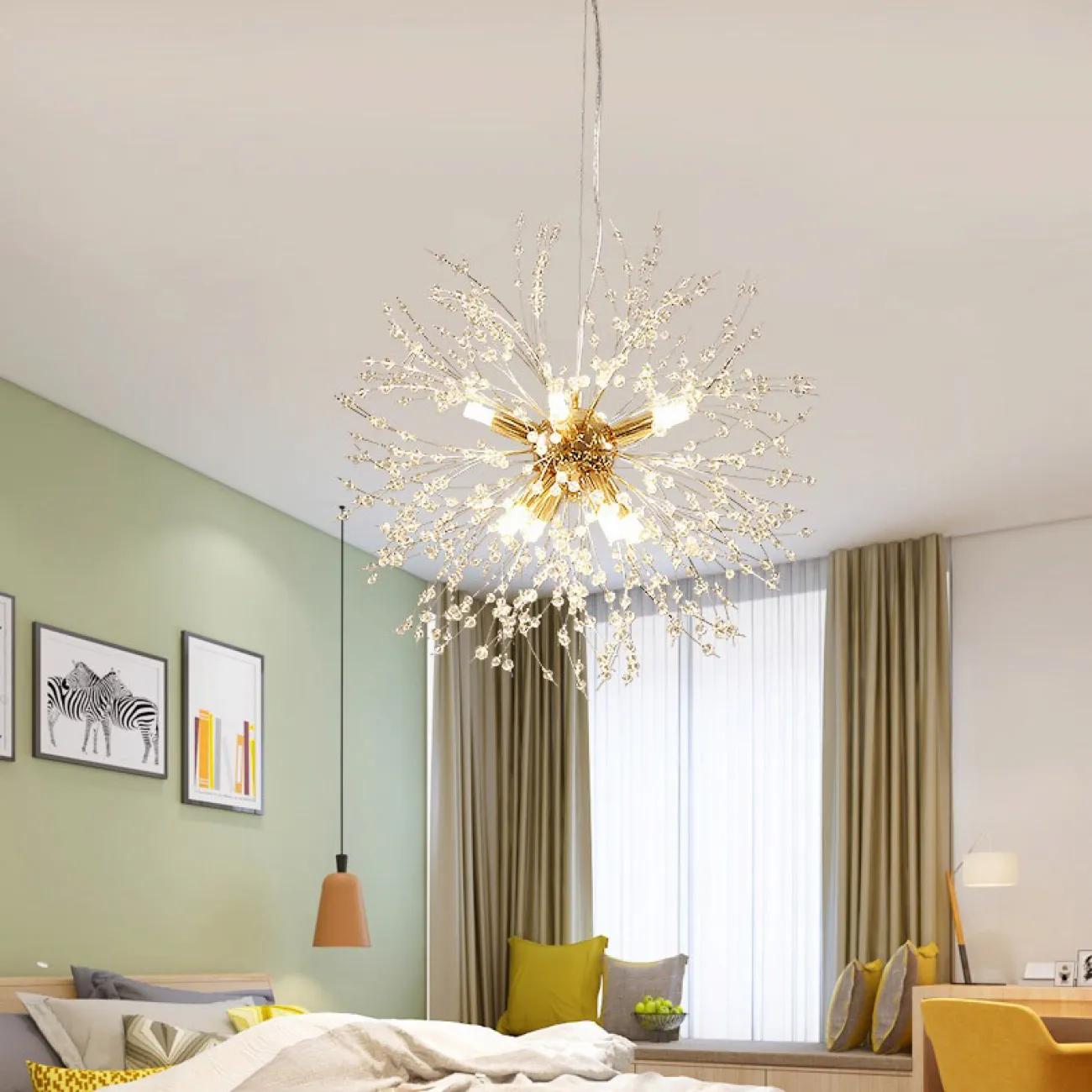 Подвесная люстра ROSALIA D55 Gold от ImperiumLoft