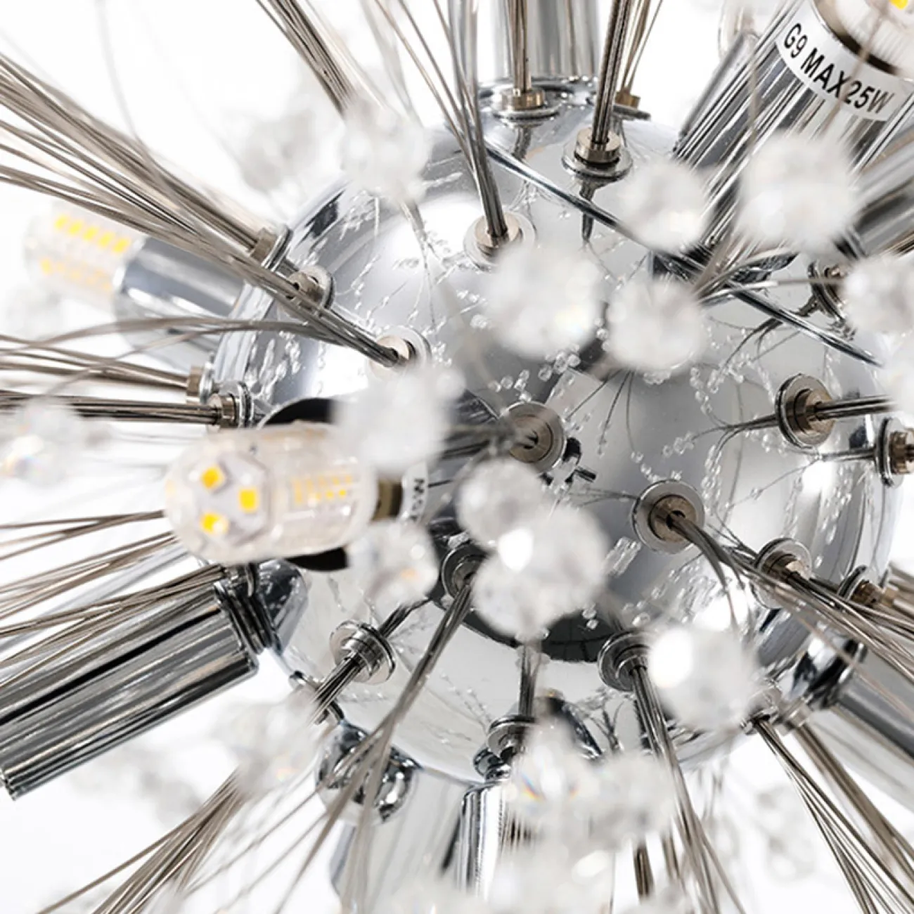 Подвесная люстра ROSALIA D50 Chrome от ImperiumLoft