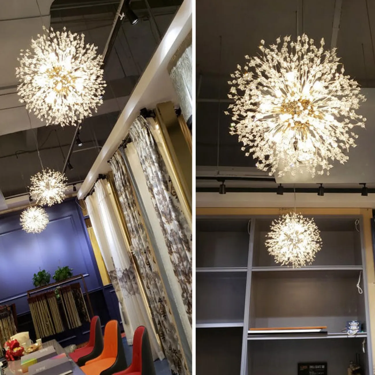 Подвесная люстра ROSALIA D50 Chrome от ImperiumLoft