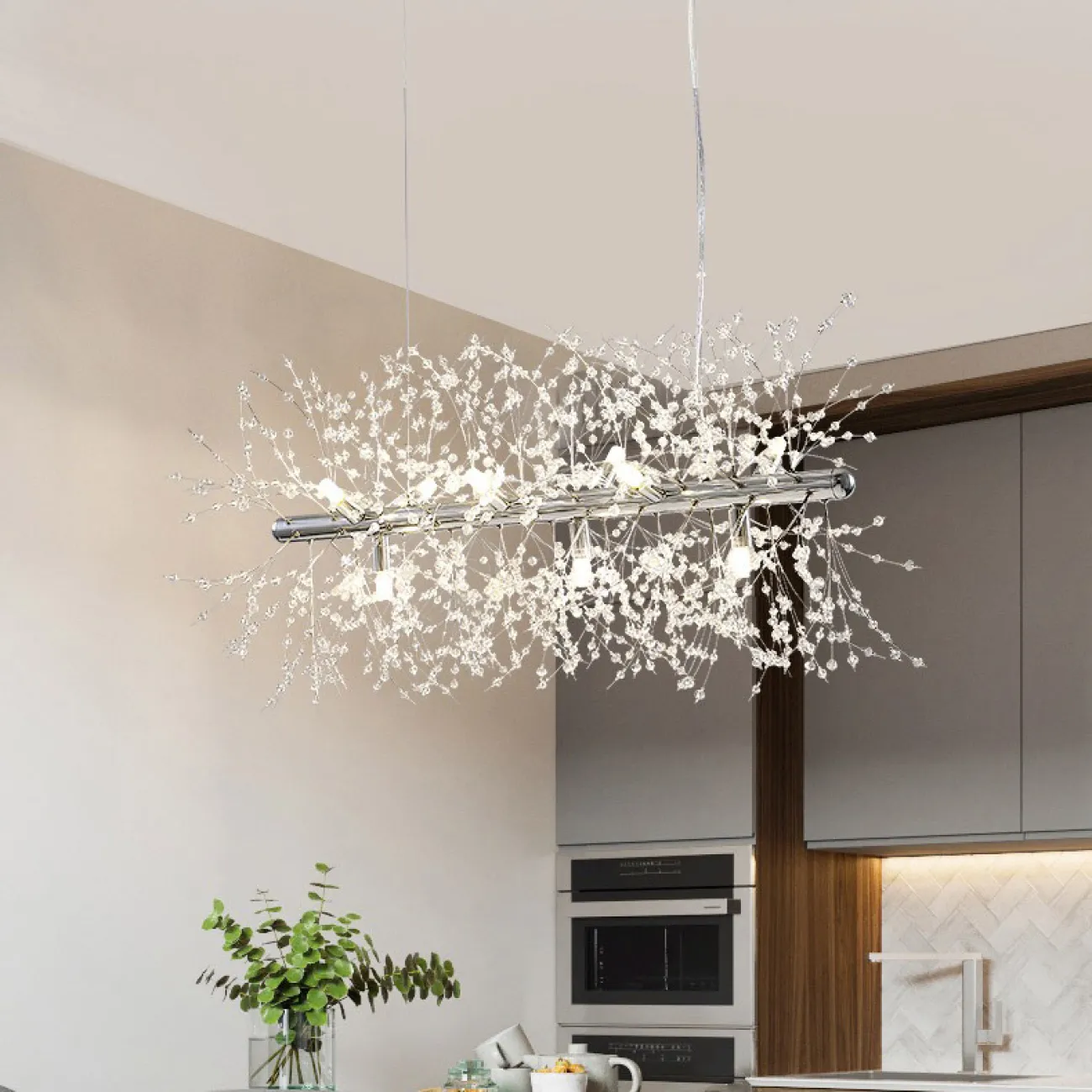 Подвесная люстра ROSALIA D50 Chrome от ImperiumLoft