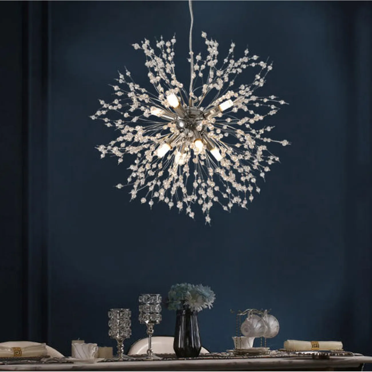 Подвесная люстра ROSALIA D50 Chrome от ImperiumLoft