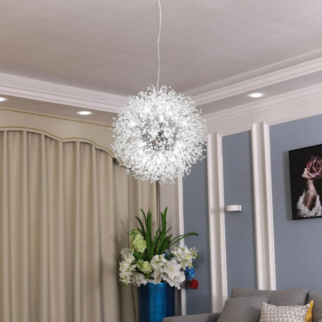 Подвесная люстра ROSALIA D55 Gold от ImperiumLoft