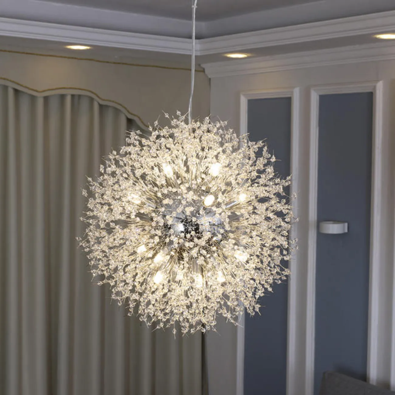 Подвесная люстра ROSALIA D50 Chrome от ImperiumLoft