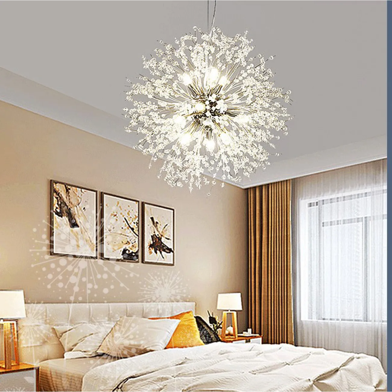 Подвесная люстра ROSALIA D55 Gold от ImperiumLoft