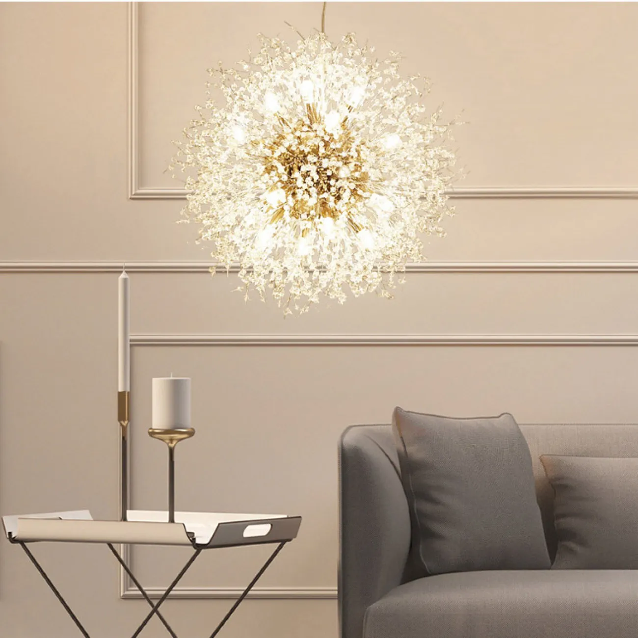 Подвесная люстра ROSALIA D55 Gold от ImperiumLoft