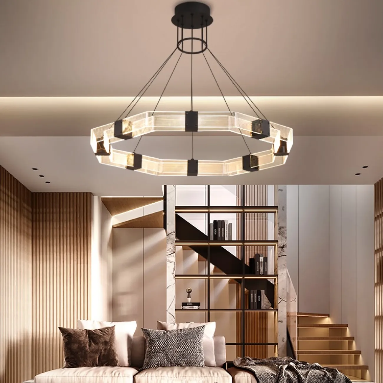 Люстра светодиодная SENSE POLYGON от ImperiumLoft