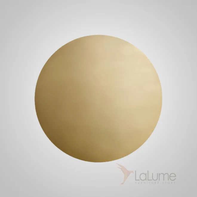 Серия настенных светодиодных светильников с плоскими дисковидными рассеивателями из настоящей латуни KAIN D20