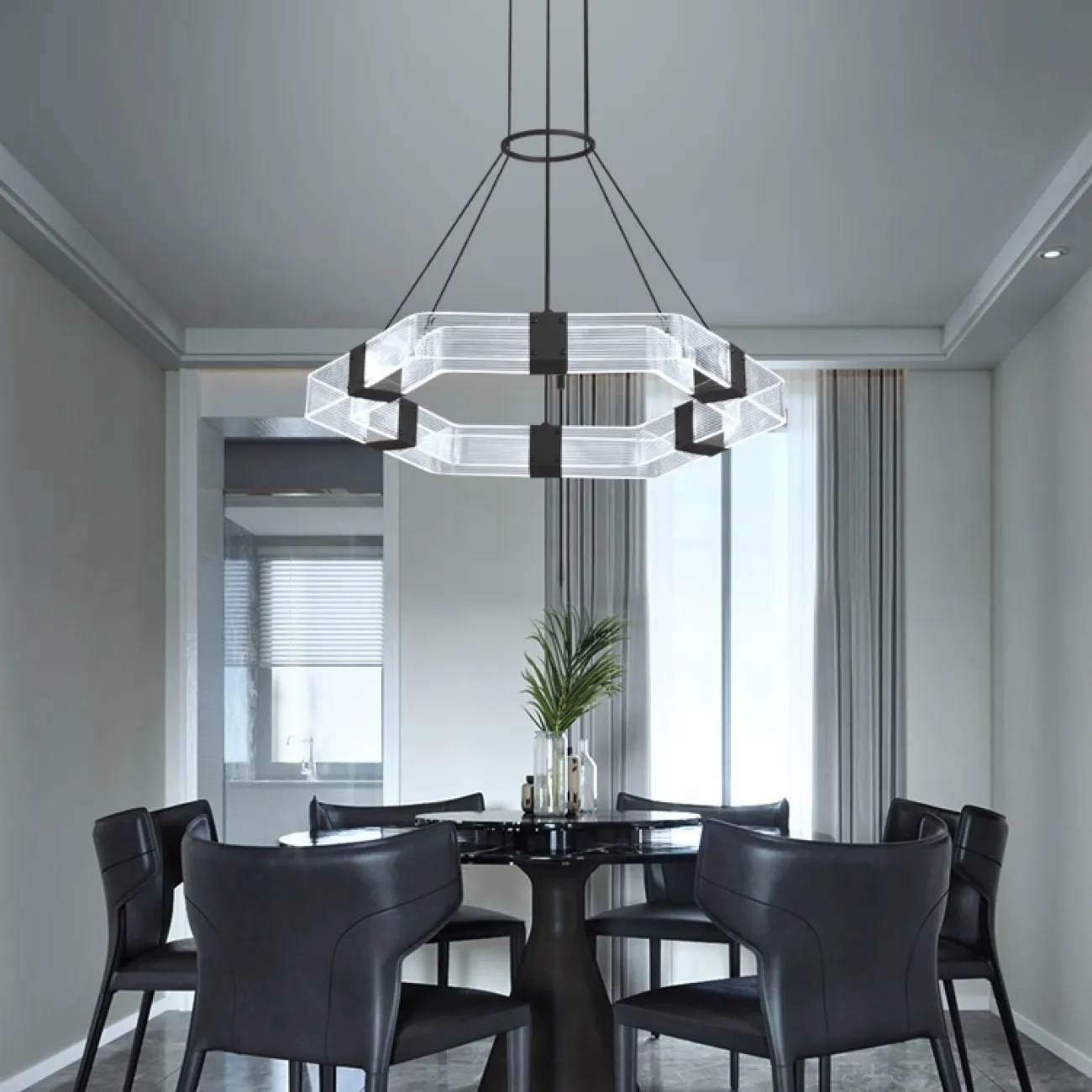 Люстра светодиодная SENSE POLYGON от ImperiumLoft