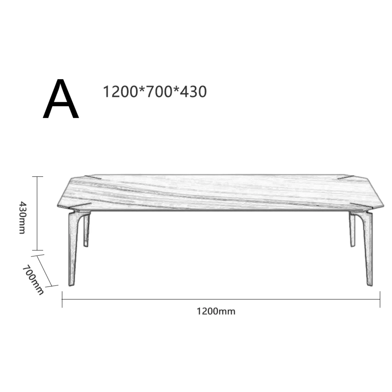 Дизайнерский журнальный столик LaLume-AP00253