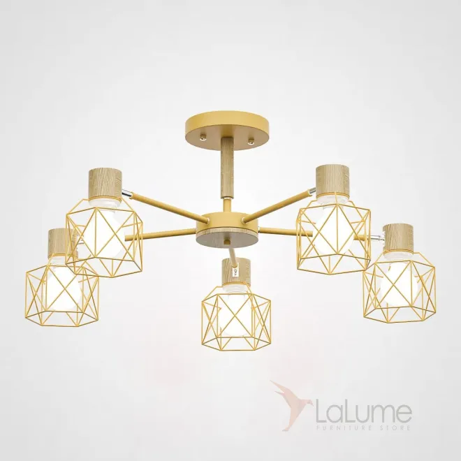 Потолочная люстра CORF B3 Yellow 5 lamps от ImperiumLoft Потолочная люстра CORF B3 Yellow 5 lamps от ImperiumLoft