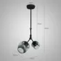 Подвесной светильник ADEL-ONE L2 Cognac Black от ImperiumLoft