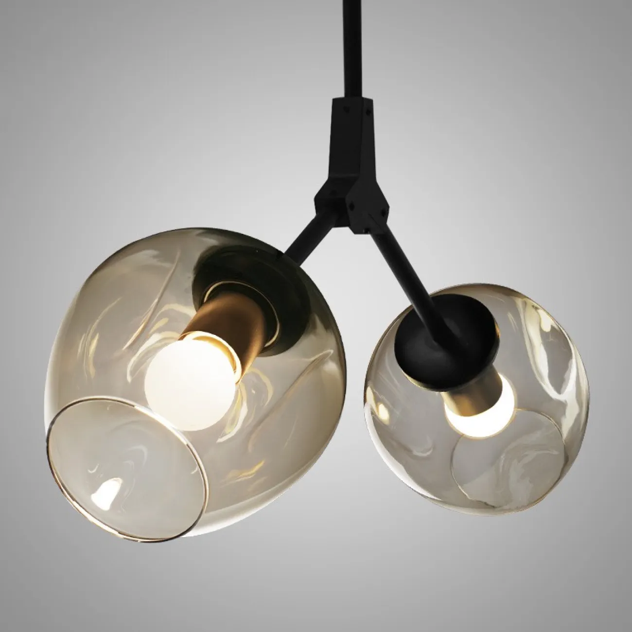Подвесной светильник ADEL-ONE L2 Cognac Black от ImperiumLoft