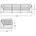 Диван Inheritance Sofa Olive Military Fabric