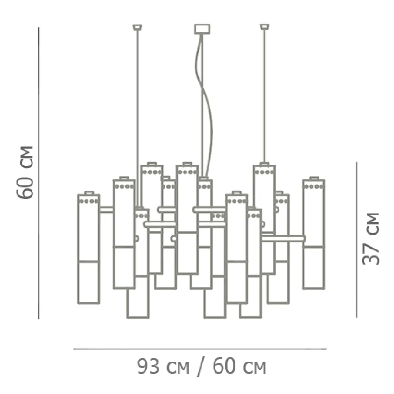 Люстра IKE Delightfull Gold & White от LaLume