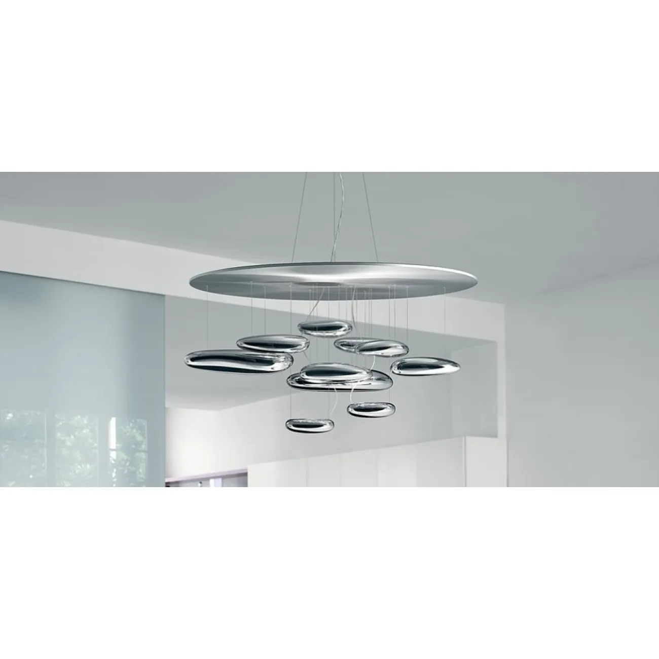 Люстра Mercury Sospensione designed by Ross Lovegrove in 2006 от LaLume