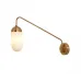 Бра Pelle Sconce, Long Gooseneck Clear Shade