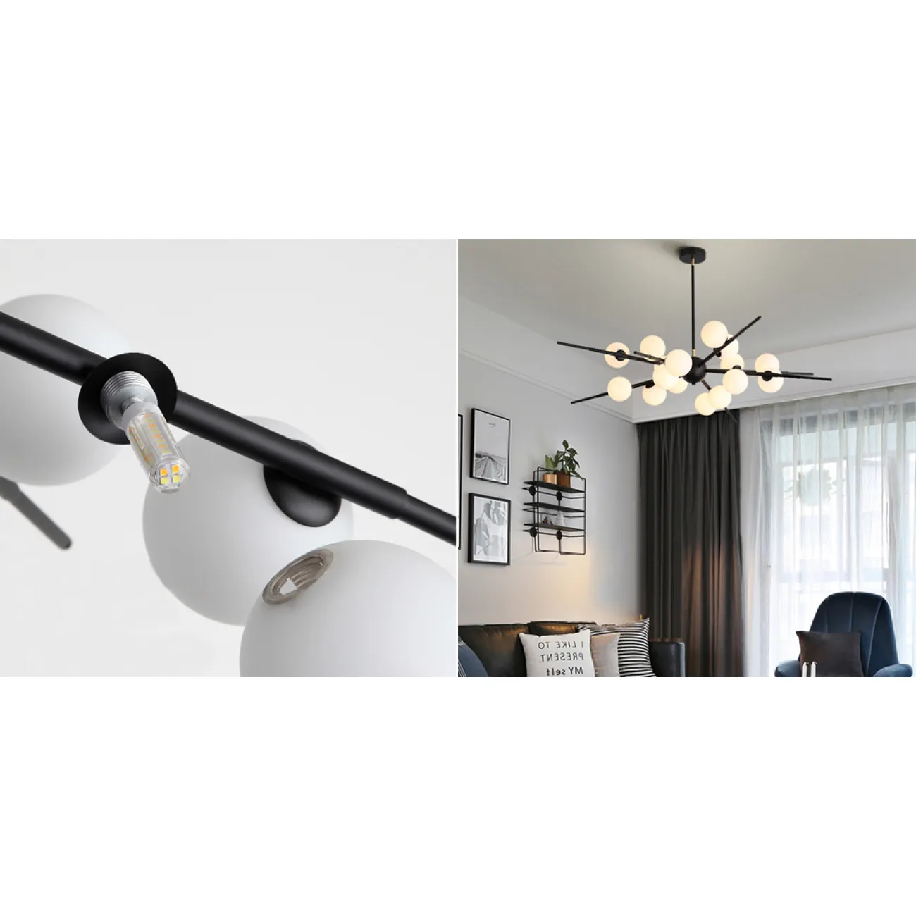 Люстра Cherry Bomb 16 balls black от ImperiumLoft