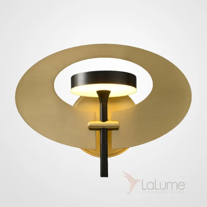 Настенный светодиодный светильник в виде комбинации круглого плафона на рожке и дисковидного рассеивателя INGARA WALL