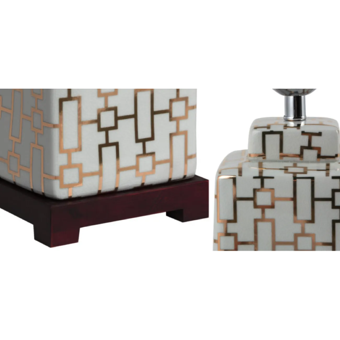 Настольная лампа Gold Rectangles от LaLume