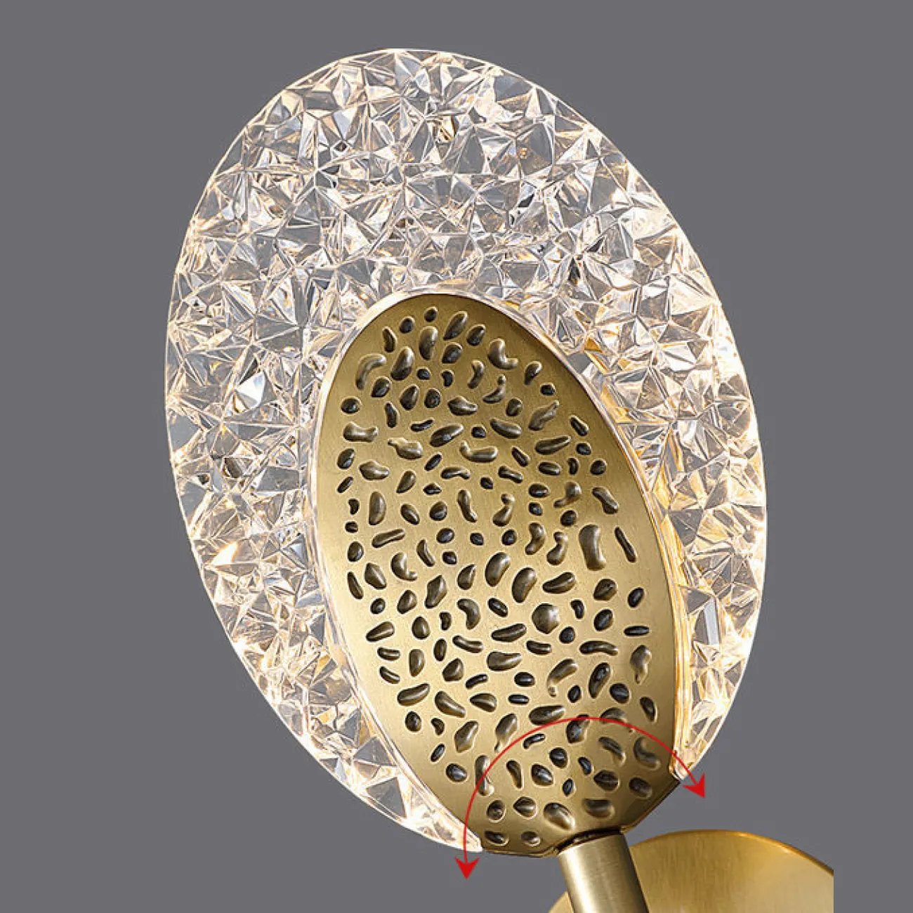 Светодиодный настенный светильник с плоским рельефным плафоном листовидной формы из стекла с металлической сердцевиной CERES WALL