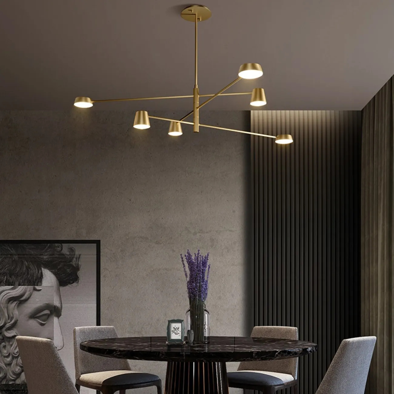 Люстра на штанге TOIVOLA B от ImperiumLoft