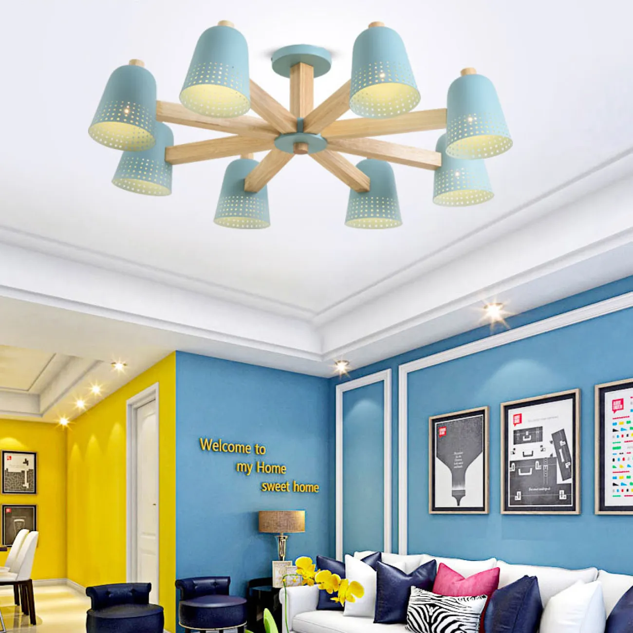 Люстра на штанге TRACERY 6 lamps от ImperiumLoft Люстра на штанге TRACERY 6 lamps от ImperiumLoft