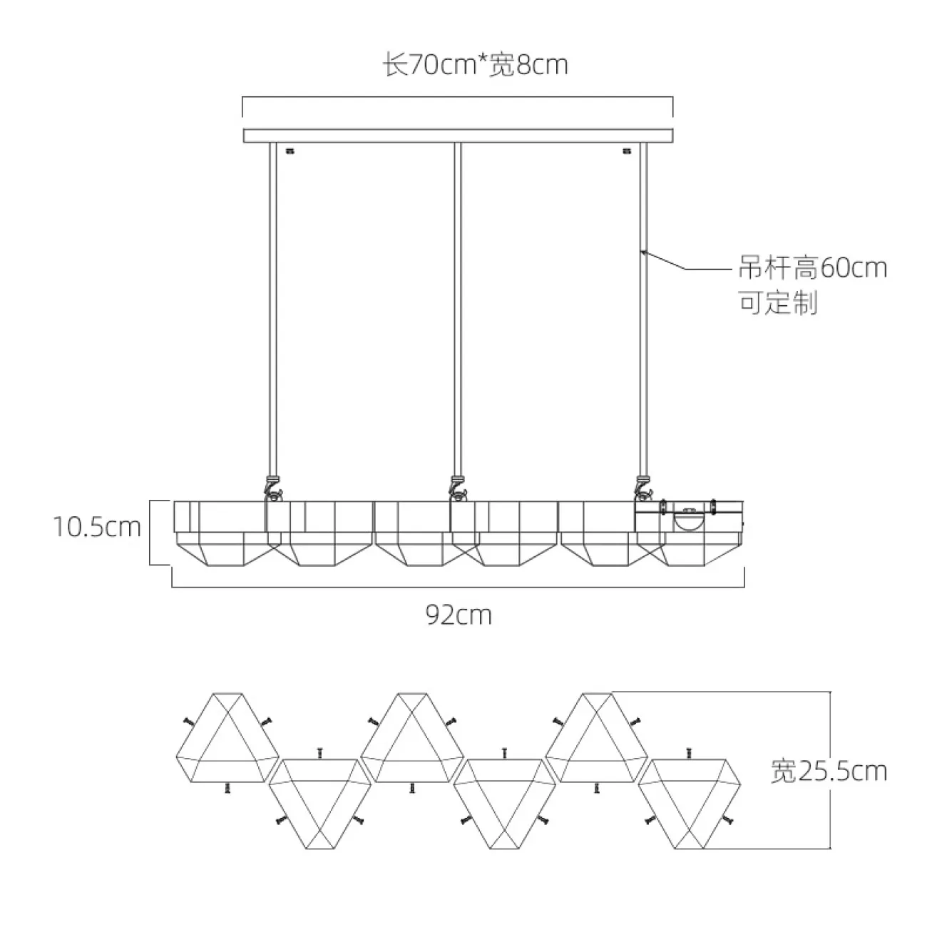 Потолочный светильник GALLERY LONG L150 от ImperiumLoft