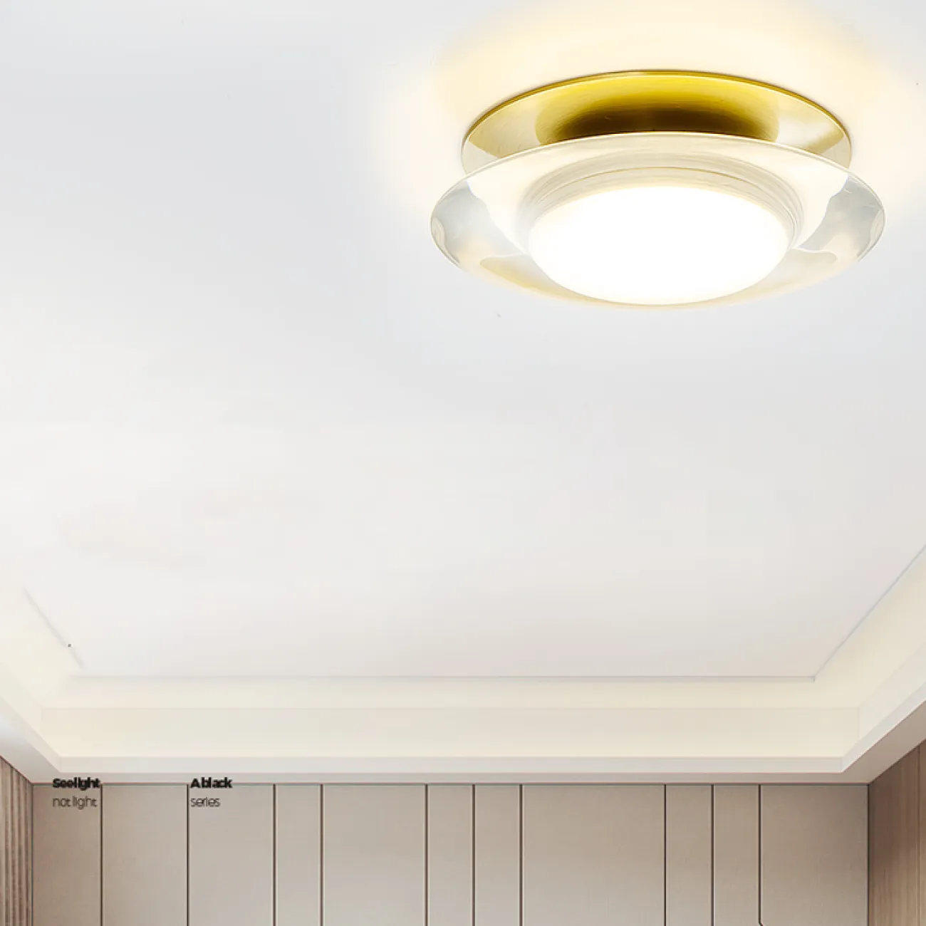 Встраиваемый светодиодный светильник с белым матовым плафоном круглой формы и дисковидным рассеивателем  LIS 3000К 7W