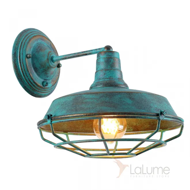 Бра Wall lamp DARK CAGE turquoise vintage от LaLume