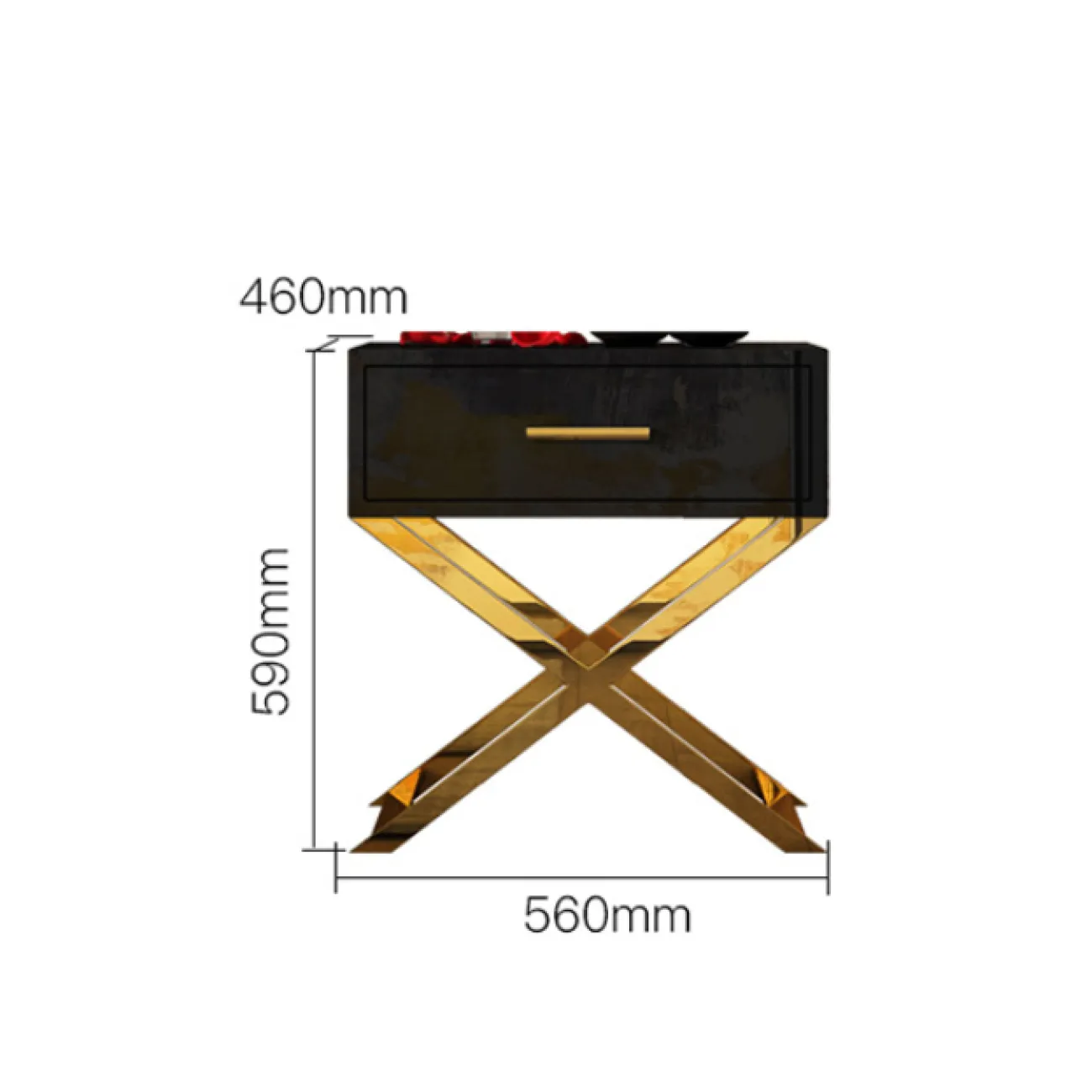 Дизайнерская прикроватная тумба LaLume-TT00105