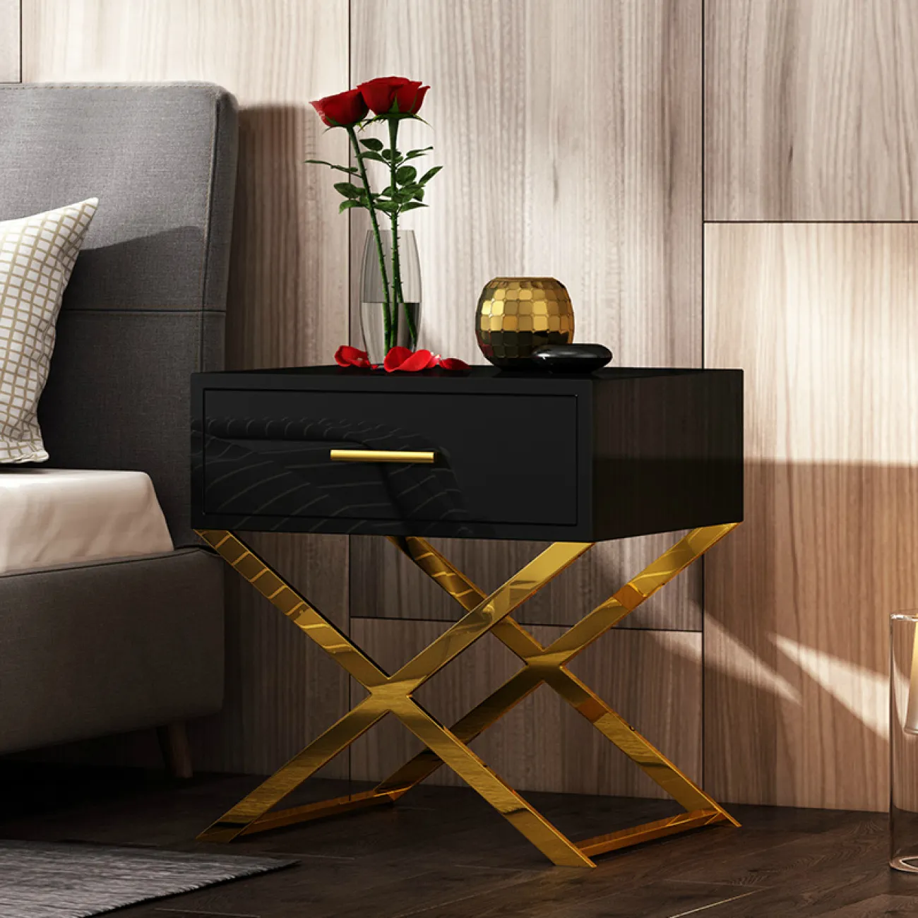 Дизайнерская прикроватная тумба LaLume-TT00105