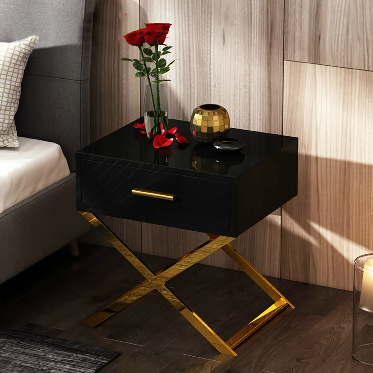 Дизайнерская прикроватная тумба LaLume-TT00105