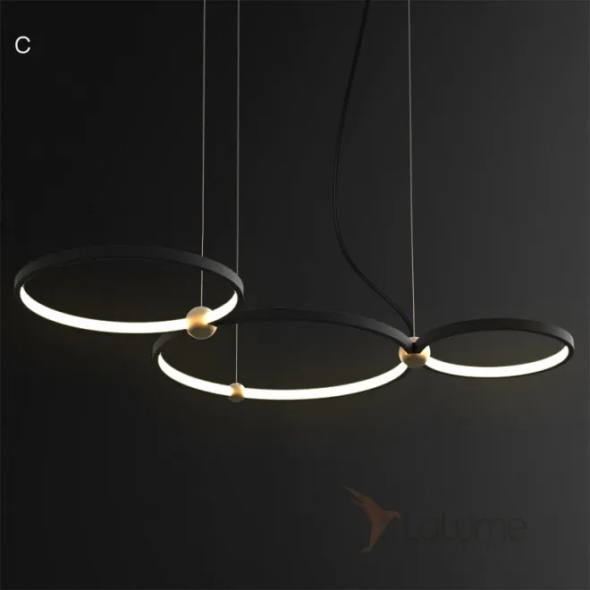 Подвесной кольцевой светильник PLANETARY D30+50+40 от ImperiumLoft