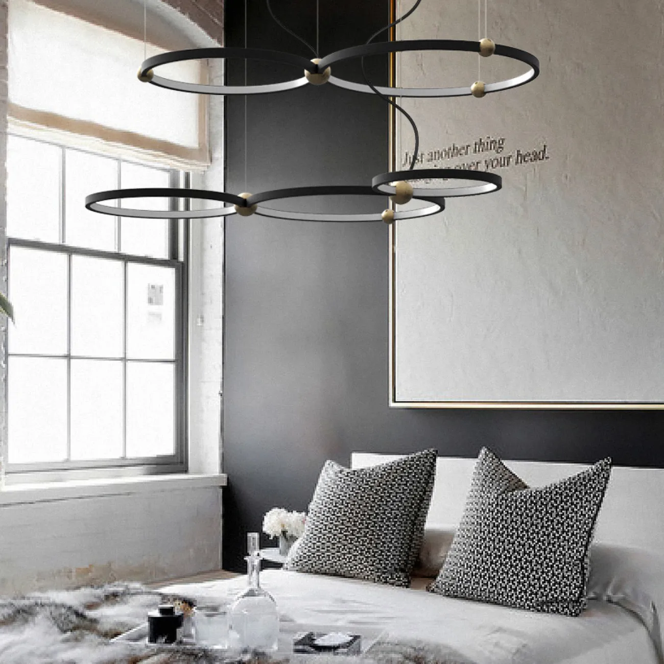 Подвесной кольцевой светильник PLANETARY D50+40 от ImperiumLoft Подвесной кольцевой светильник PLANETARY D50+40 от ImperiumLoft