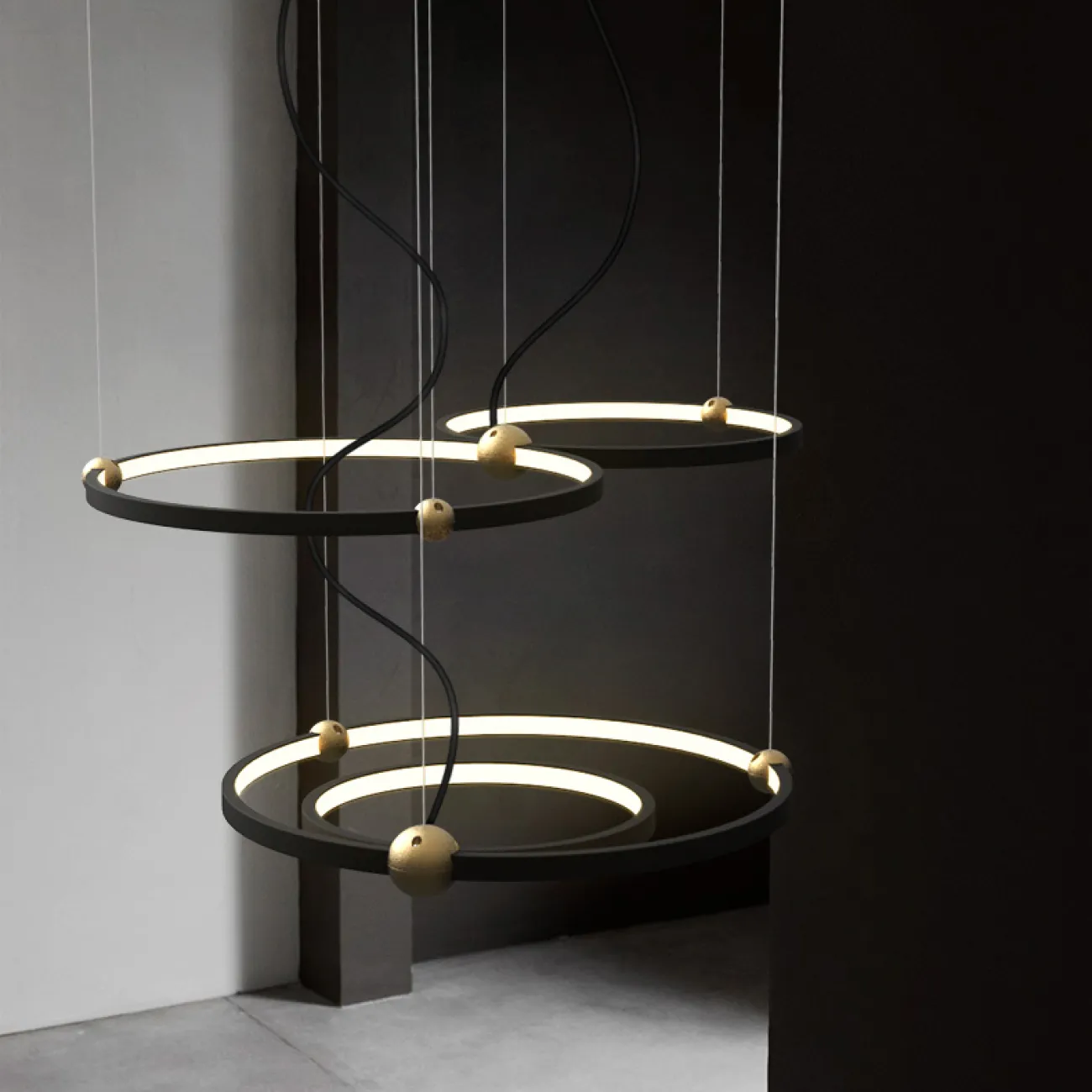 Подвесной кольцевой светильник PLANETARY D50+40 от ImperiumLoft Подвесной кольцевой светильник PLANETARY D50+40 от ImperiumLoft