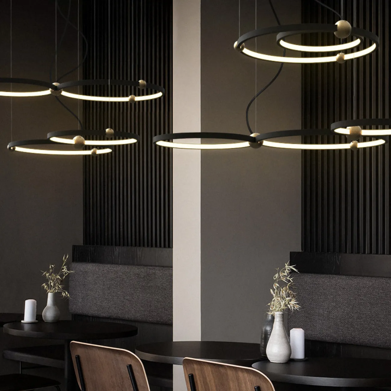 Подвесной кольцевой светильник PLANETARY D50+40 от ImperiumLoft Подвесной кольцевой светильник PLANETARY D50+40 от ImperiumLoft