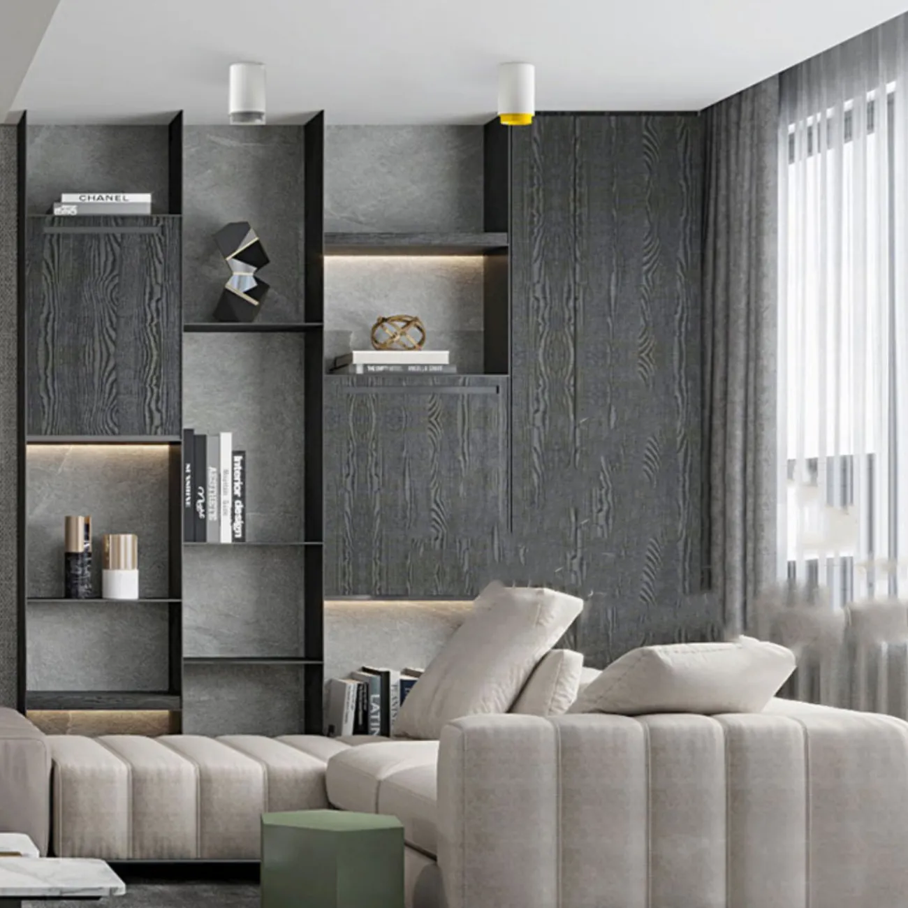 Накладной точечный светильник c плафоном цилиндрической формы RESTON White Yellow 4000К