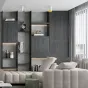 Накладной точечный светильник c плафоном цилиндрической формы RESTON White Grey 4000К