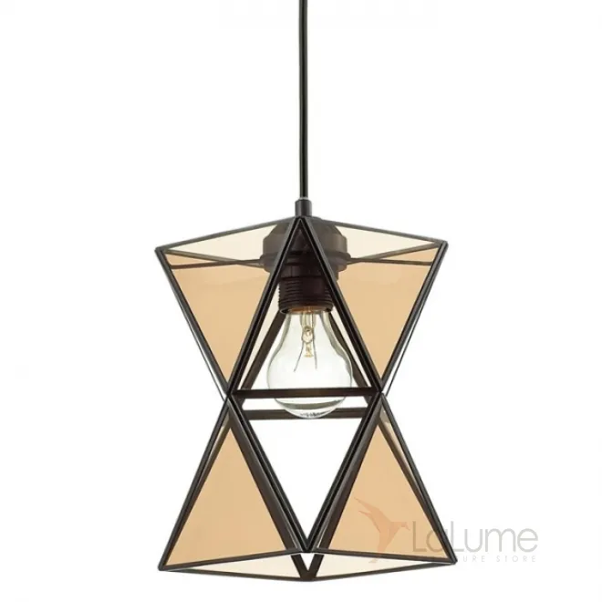Люстра PolyPyramid Glass Pendant Cognac от LaLume