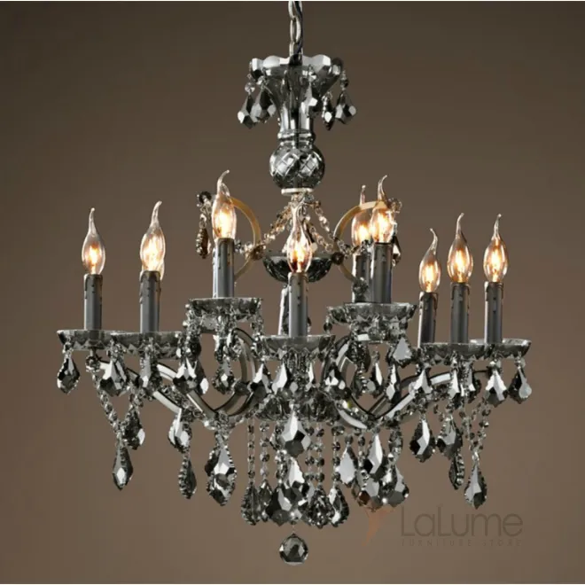Люстра 19TH C. ROCOCO IRON & Smok CRYSTAL 12 от LaLume