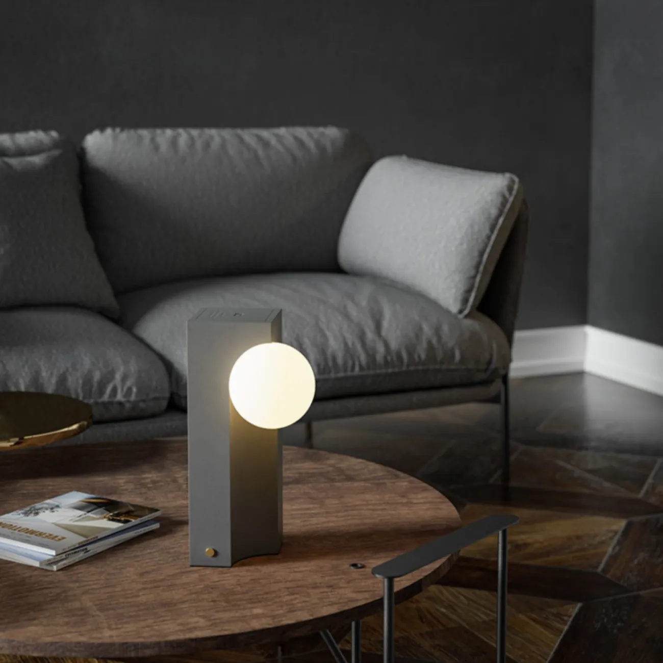 Настольная лампа BOTE L12 Grey от ImperiumLoft